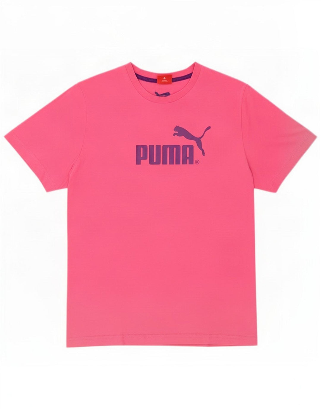 Puma Herren Grafik T-Shirt Top Medium Pink
