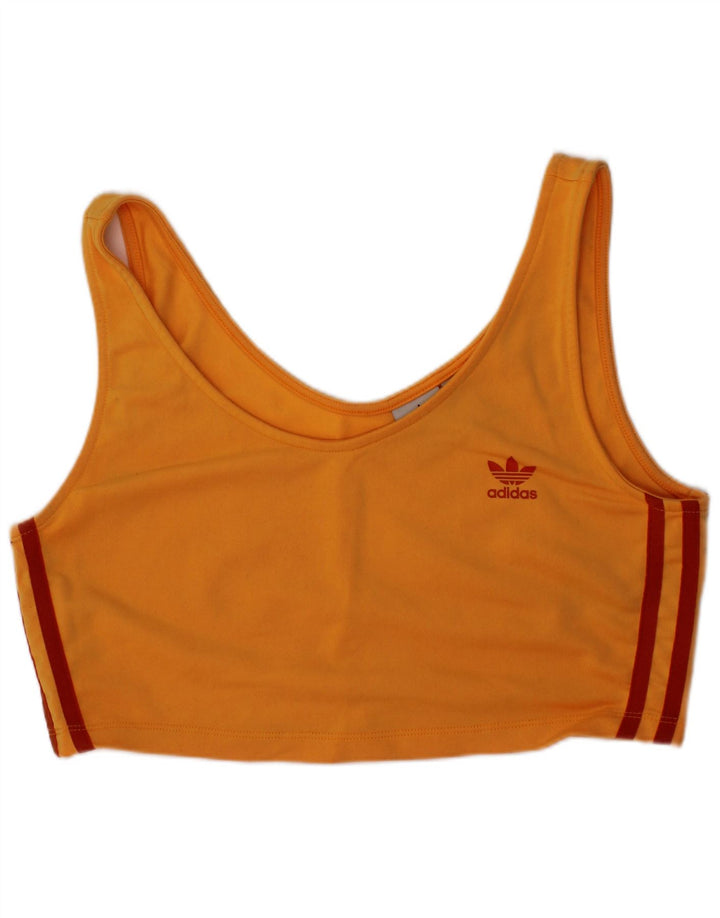Adidas Damen Sport-BH-Oberteil UK 14 Medium Orange Polyester