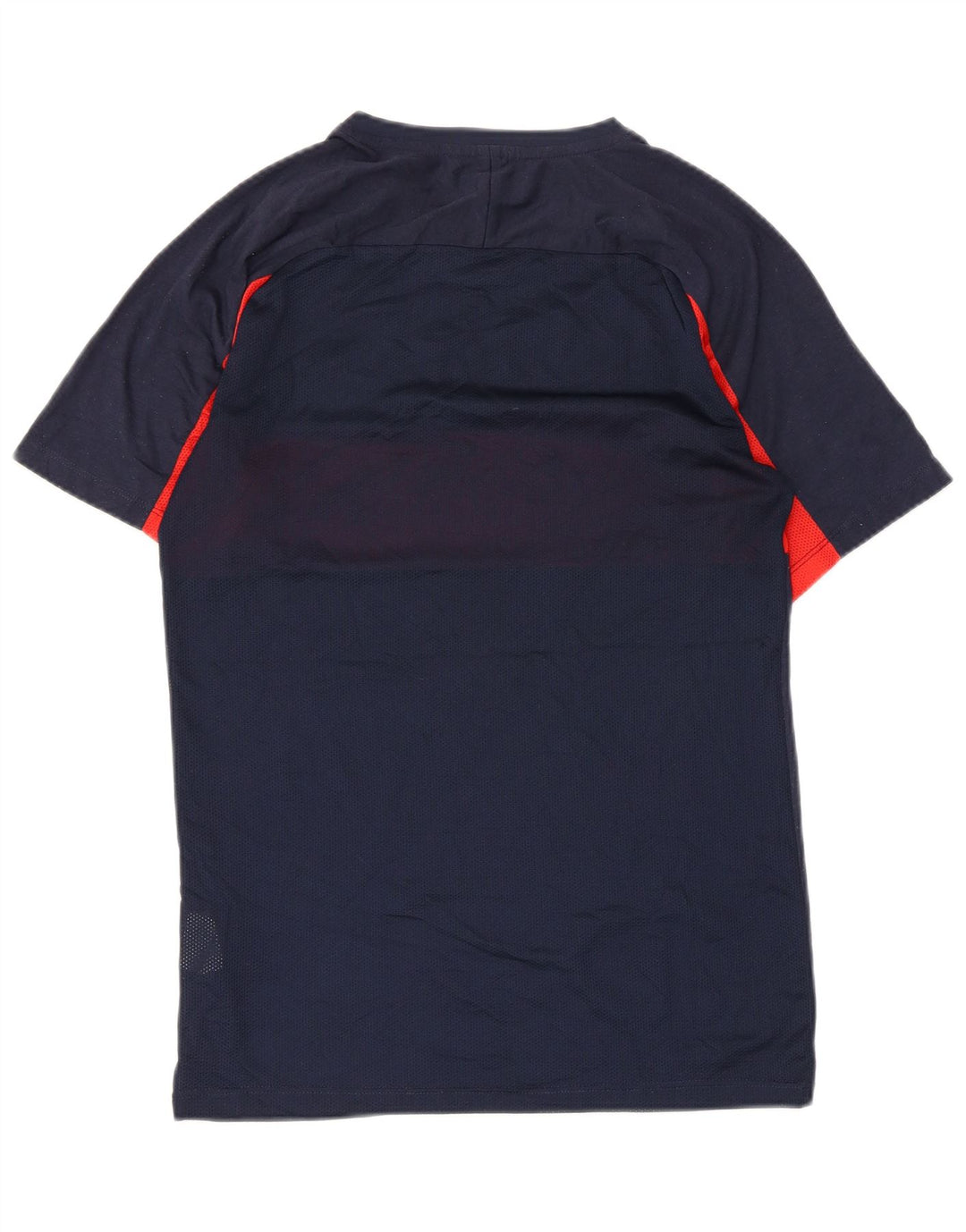 Nike Herren Dri Fit T-Shirt Top Small Marineblau Colourblock Polyester