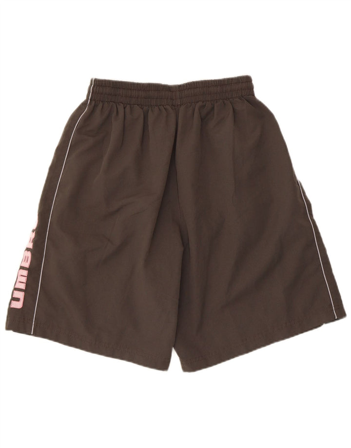 UMBRO Herren-Badeshorts mit Grafik, mittelgraues Polyester