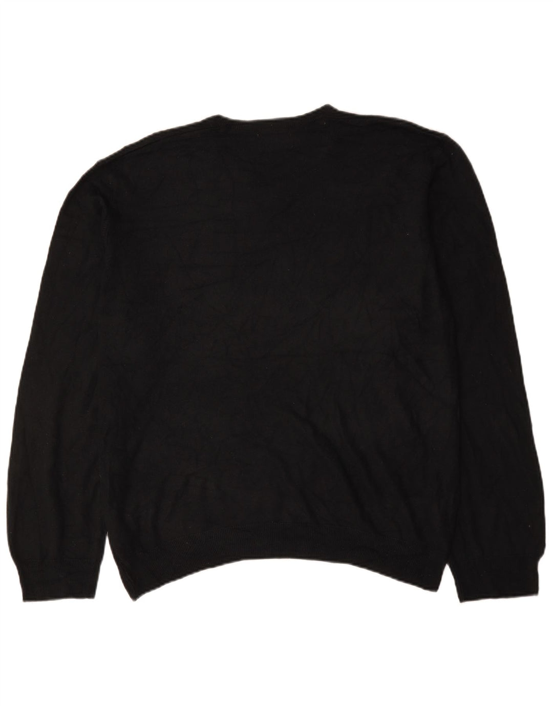 Marks & Spencer Herren-Pullover, reguläre Passform, V-Ausschnitt, 2XL, Schwarz, Acryl