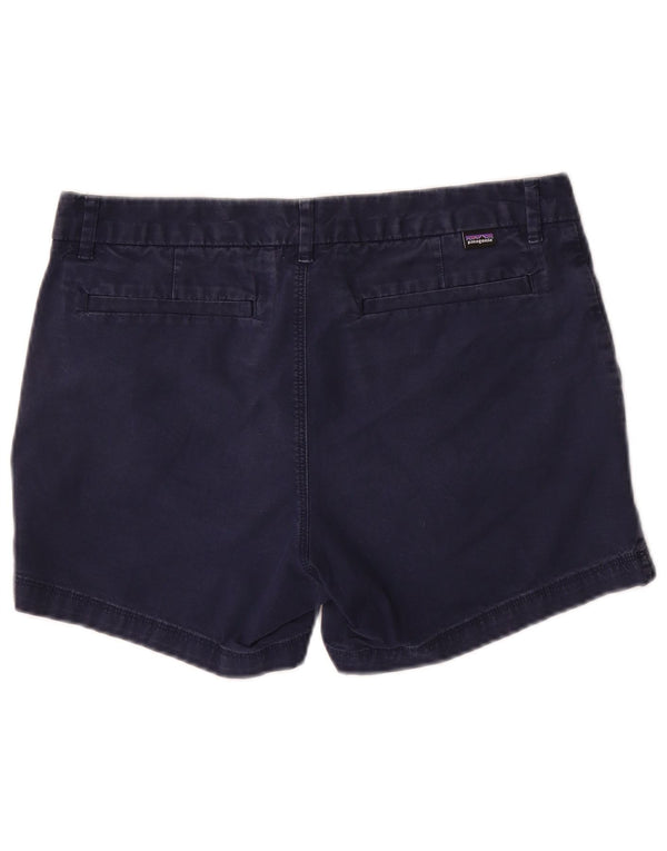 Patagonia Womens Chino Shorts US 10 Large W30 Navy Blue Cotton