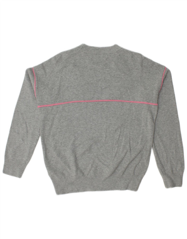 Marks & Spencer Damen-Pullover, übergroß, Rundhalsausschnitt, Gr. 10, Größe S, Grau