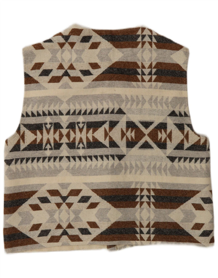Vintage Herren Cardigan Pullover Medium Mehrfarbig Geometrisch Aztekisch