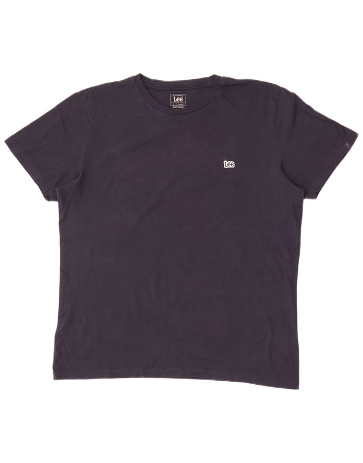 Lee Herren-T-Shirt mit normaler Passform, groß, marineblau, Baumwolle