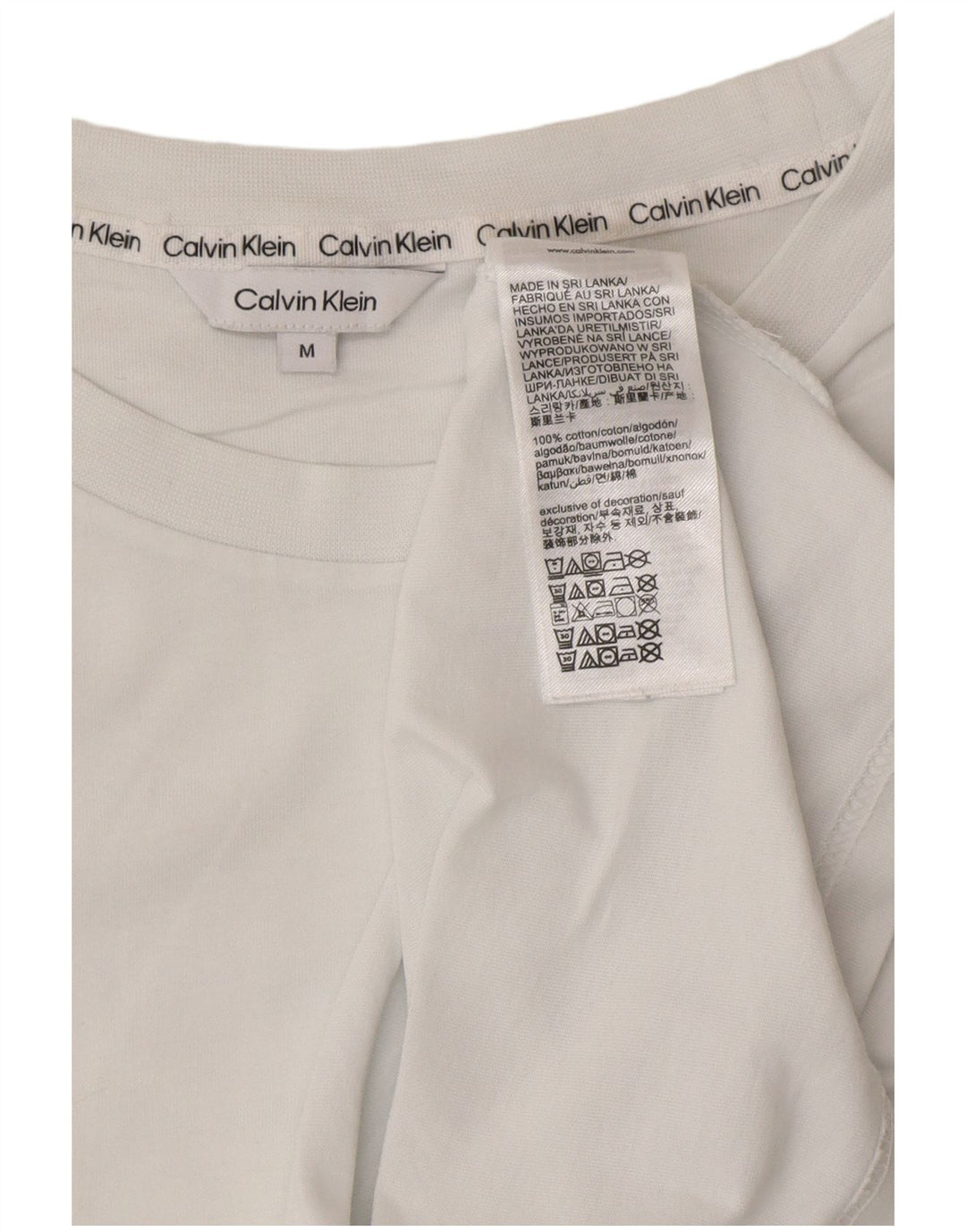 CALVIN KLEIN Herren-T-Shirt mit Grafik, mittelweiße Baumwolle