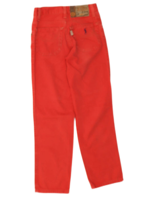 Jeckerson Girls Tapered Jeans 9-10 Years W22 L24 Red Cotton