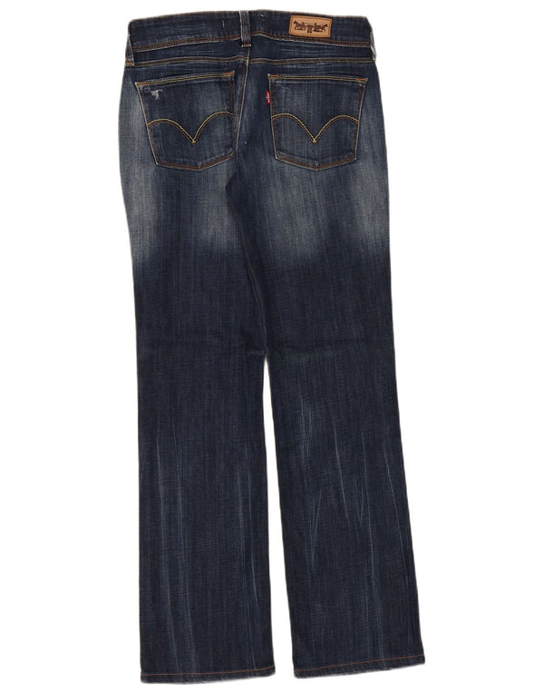 Levi's Damen 570 Straight Jeans W31 L31 Marineblaue Baumwolle