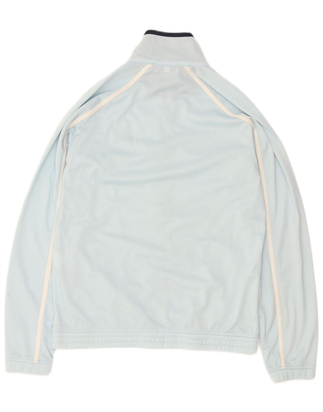 ASICS Herren-Trainingsanzug-Top-Jacke aus mittelblauem Polyester