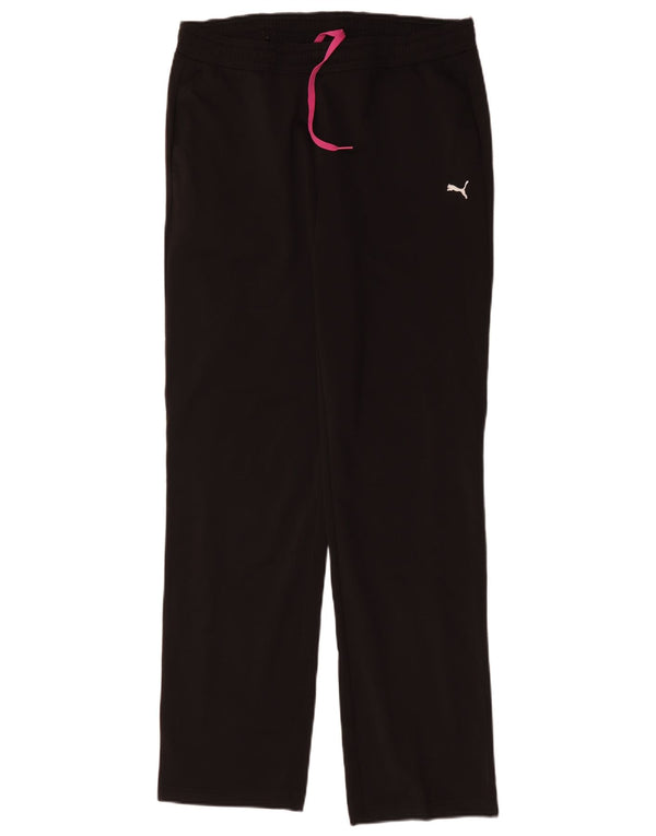 Puma Damen-Trainingshose UK 12 Mittelschwarzes Polyester