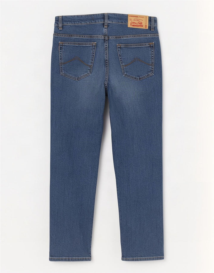 Carrera Herren 700 Straight Jeans W34 L30 Blaue Baumwolle