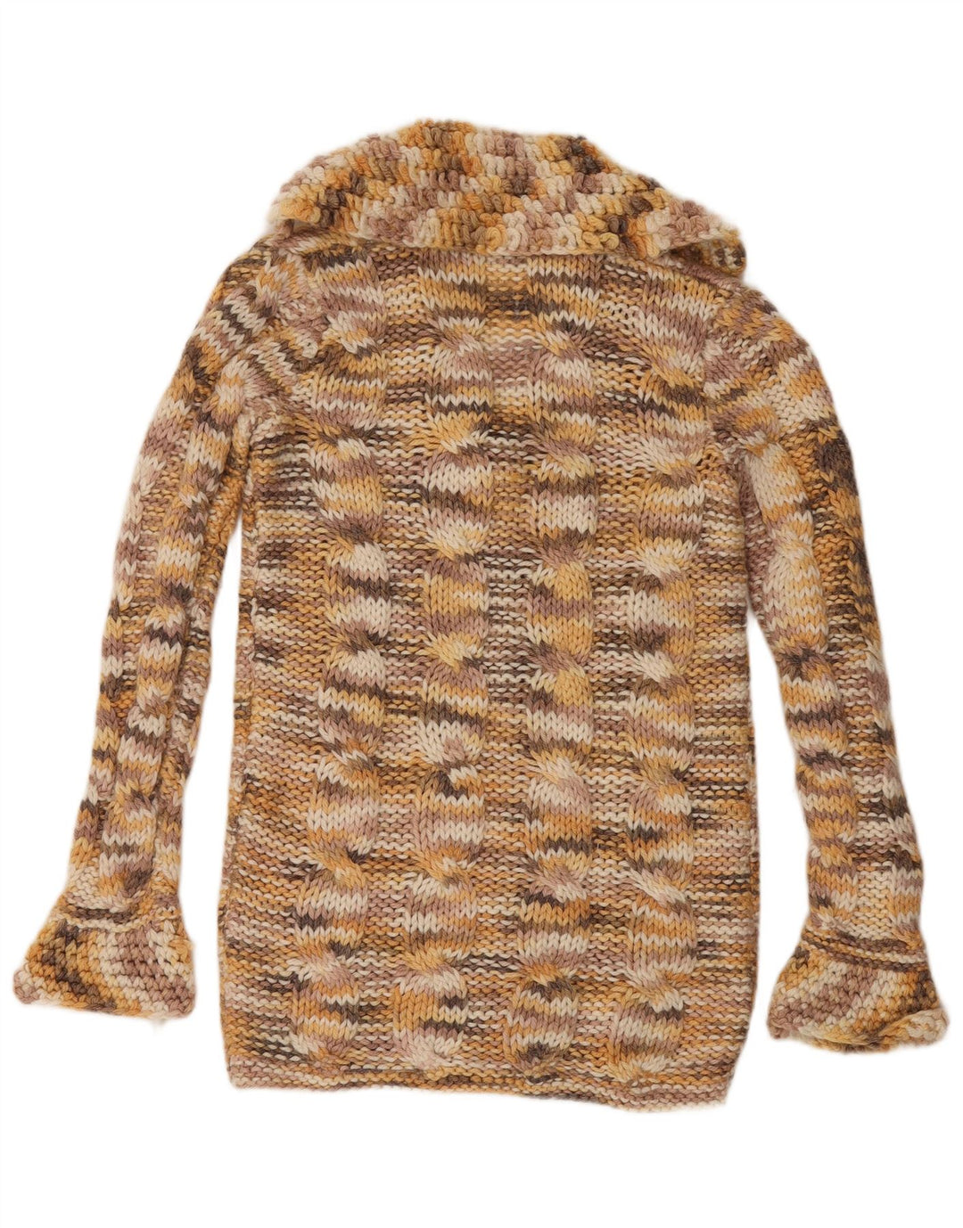 Vintage Damen Cardigan Pullover UK 14 Groß Mehrfarbig gefleckt