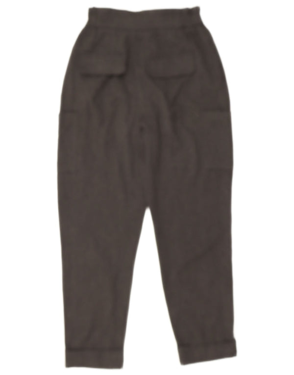 Zara Damen Tapered Cargohose EU 34 2XS W24 L24 Grau Polyester