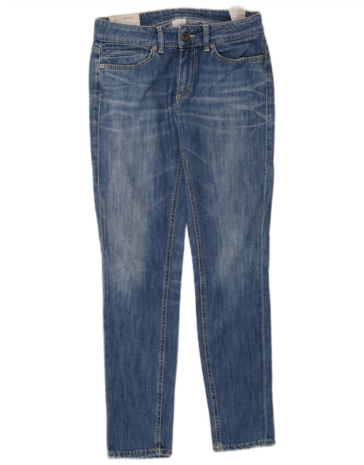 Dondup Damen Slim Jeans W27 L29 Blaue Baumwolle