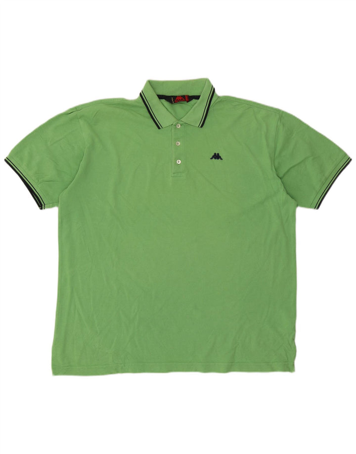 Kappa Herren Poloshirt 2XL Grüne Baumwolle