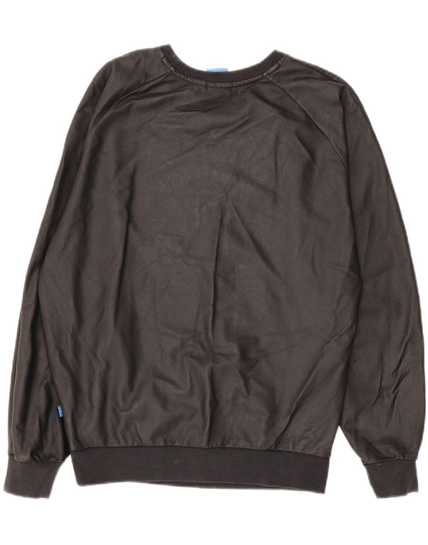 Adidas Damen Graphic Oversized Sweatshirt Pullover UK 8 Small Schwarz