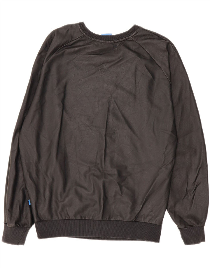 Adidas Damen Graphic Oversized Sweatshirt Pullover UK 8 Small Schwarz