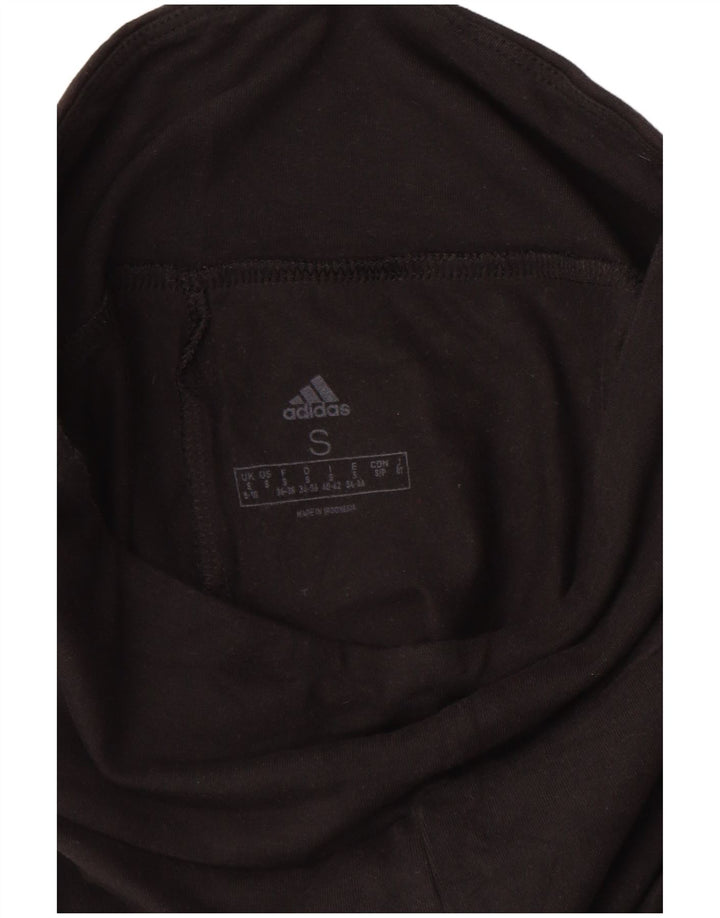 Adidas Damen Graphic Leggings UK 8/10 Small Schwarz