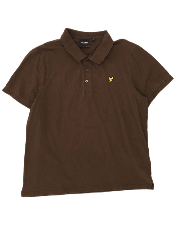 Lyle & Scott Herren Poloshirt XL Khaki Baumwolle