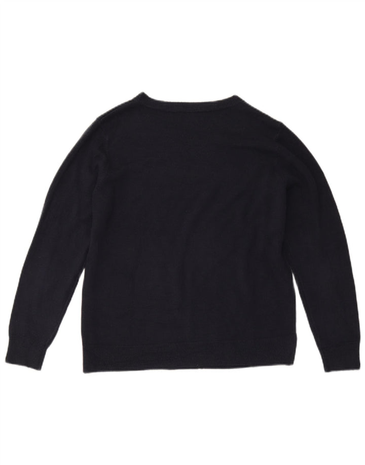 Marks & Spencer Damen-Pullover mit U-Boot-Ausschnitt, Gr. 14, mittleres Marineblau