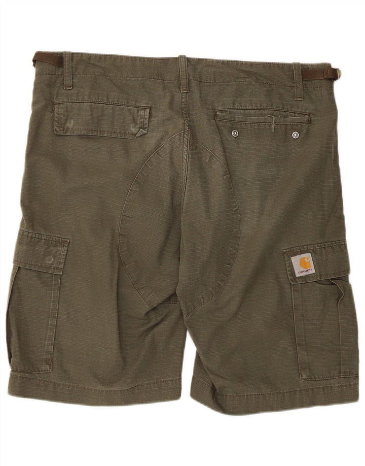 Carhartt Herren Cargoshorts W32 Medium Khaki Baumwolle