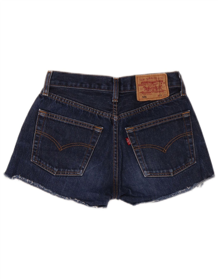 Levi's Damen 501 Denim Shorts W28 Mittelblaue Baumwoll-Klassiker