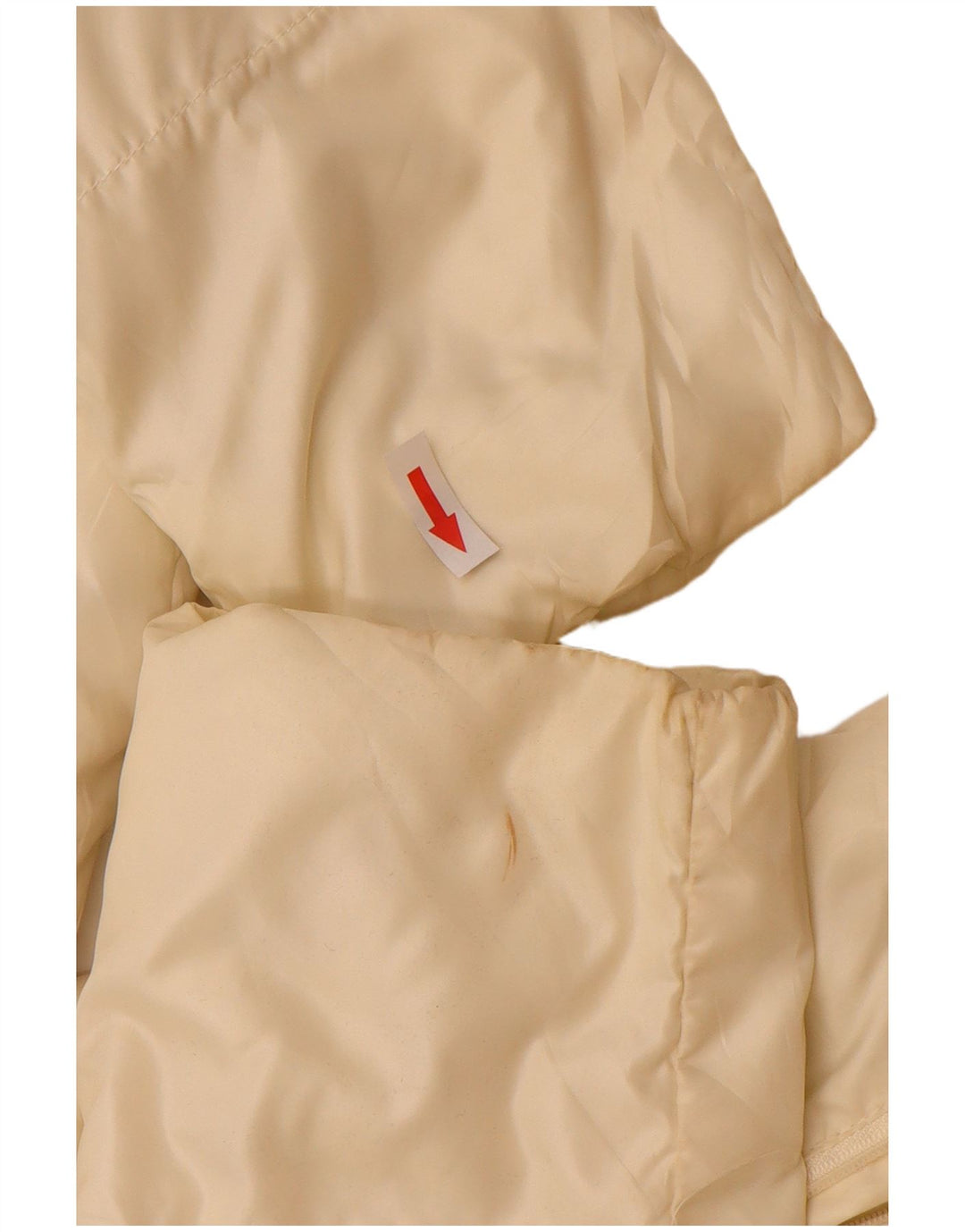 Kappa Womens Hooded Wattierter Mantel UK 12 Medium Off White Polyester