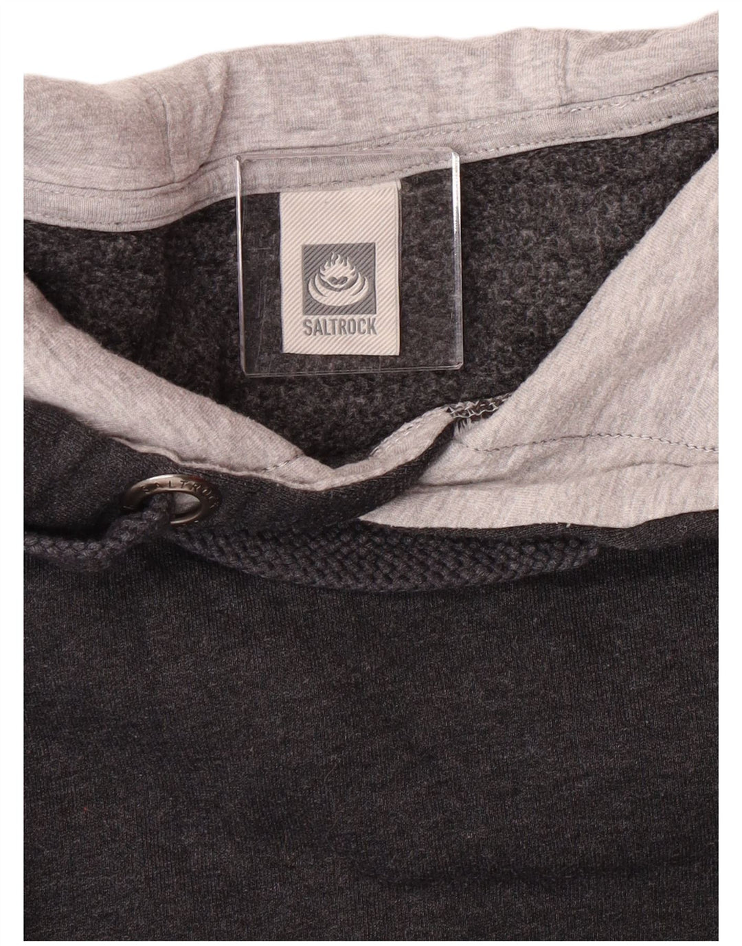 SALTROCK Herren-Kapuzenpullover aus mittelgrauer Baumwolle