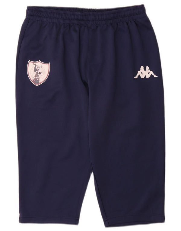 Kappa Herren Sambenedettese Graphic Bermuda Sport Shorts Large Marineblau