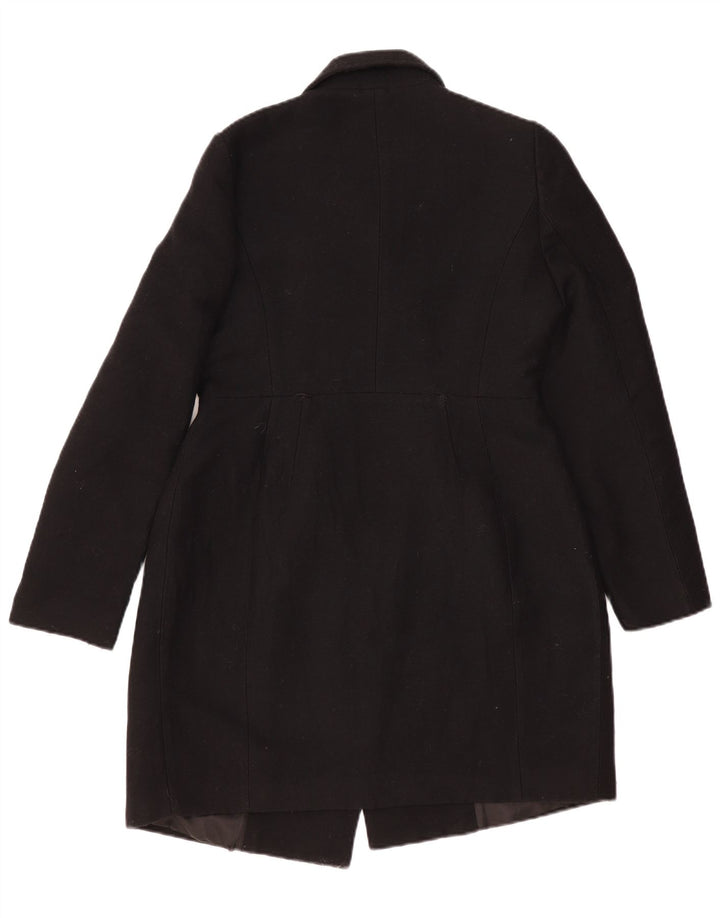 Pinko Damenmantel UK 12 Mittelschwarze Wolle