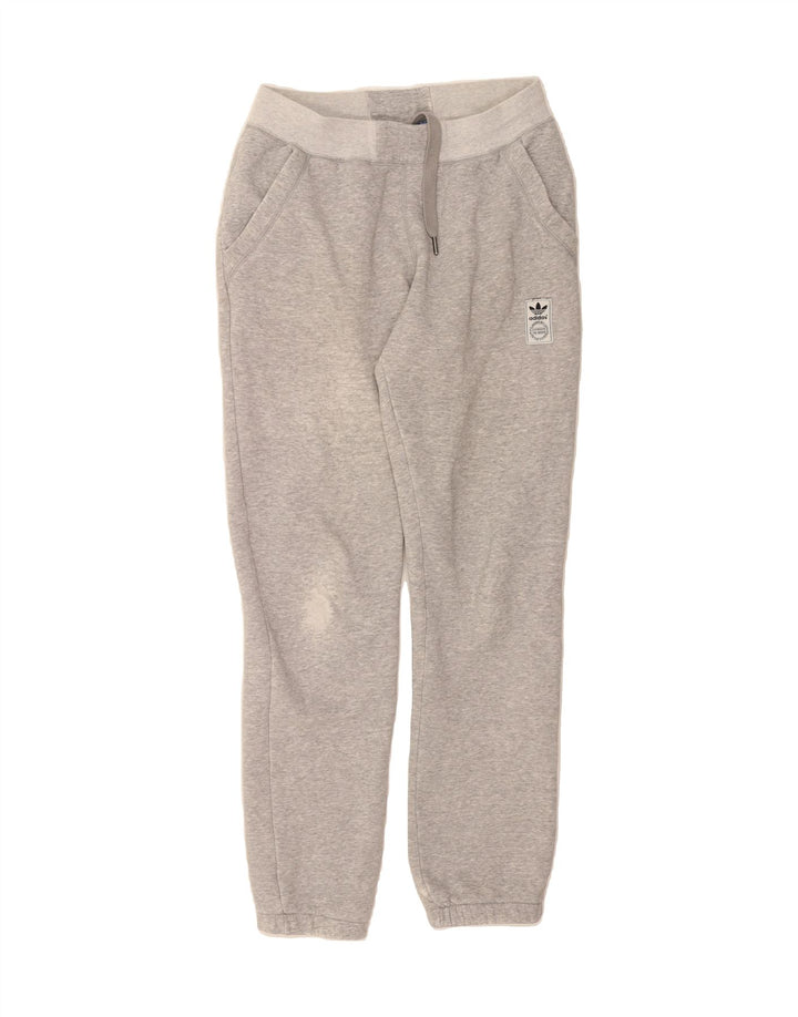 ADIDAS Mens Tracksuit Trousers Joggers Small  Grey Cotton Vintage Adidas and Second-Hand Adidas from Messina Hembry 