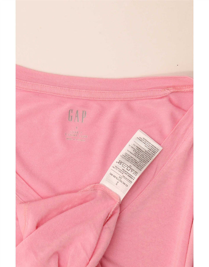 Gap Damen T-Shirt Top UK 10 Small Pink Rayon