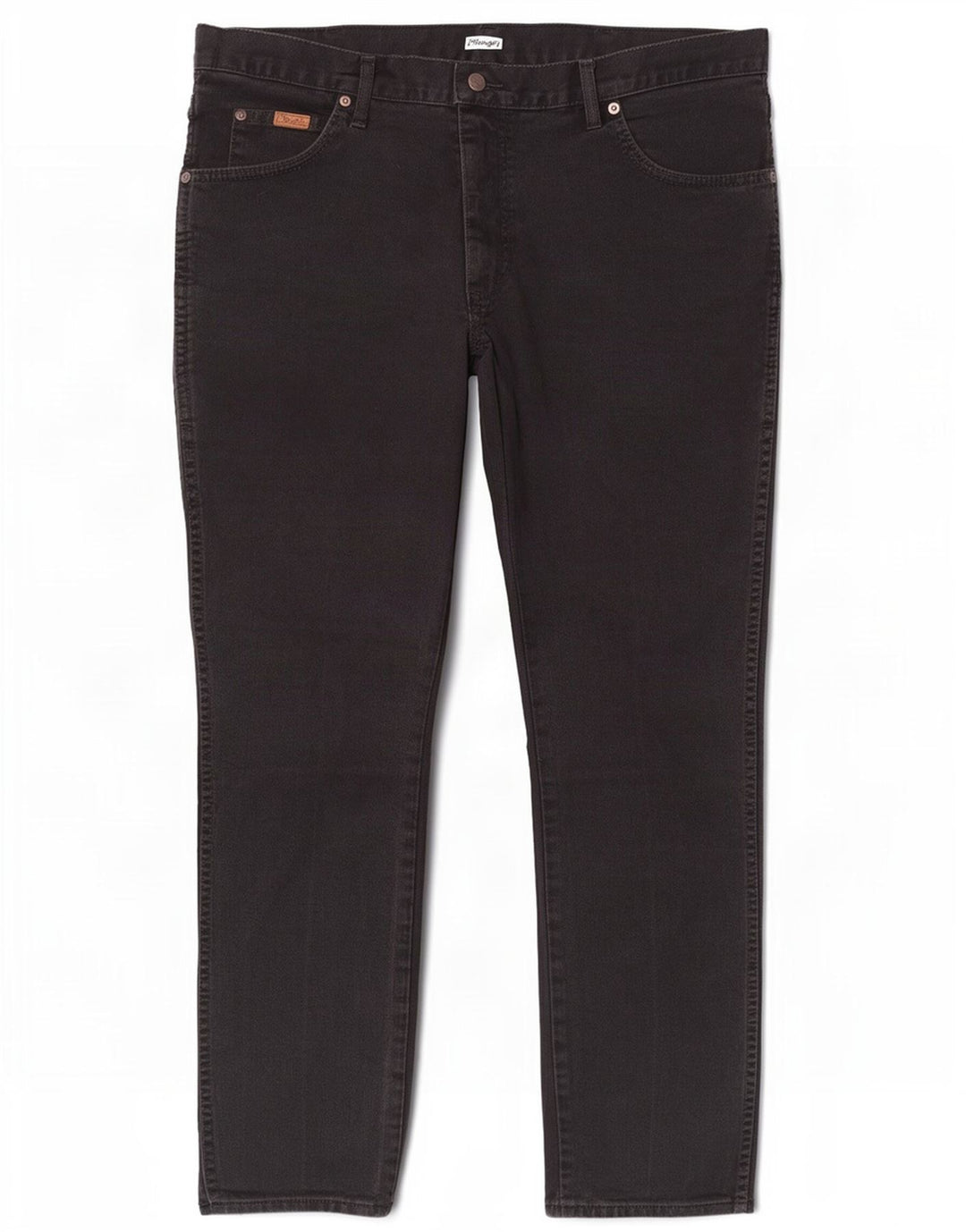 Wrangler Herren Texas Straight Jeans W35 L30 Schwarze Baumwolle