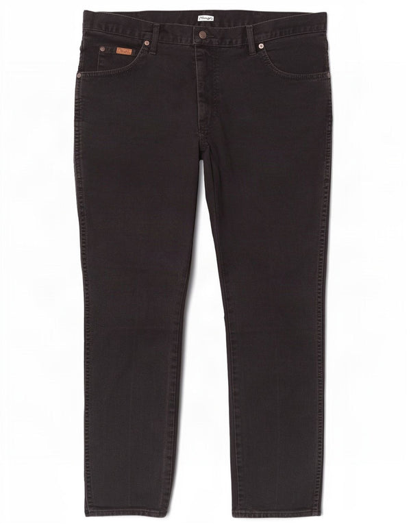Wrangler Herren Texas Straight Jeans W35 L30 Schwarze Baumwolle