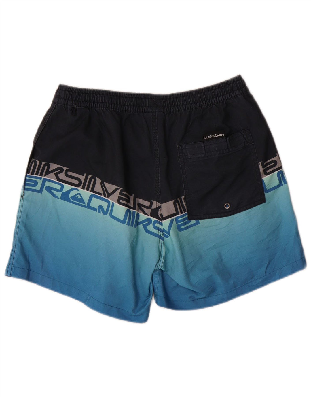 QUIKSILVER Herren-Badeshorts mit Grafik, Größe S, Blau, Farbblock-Polyester