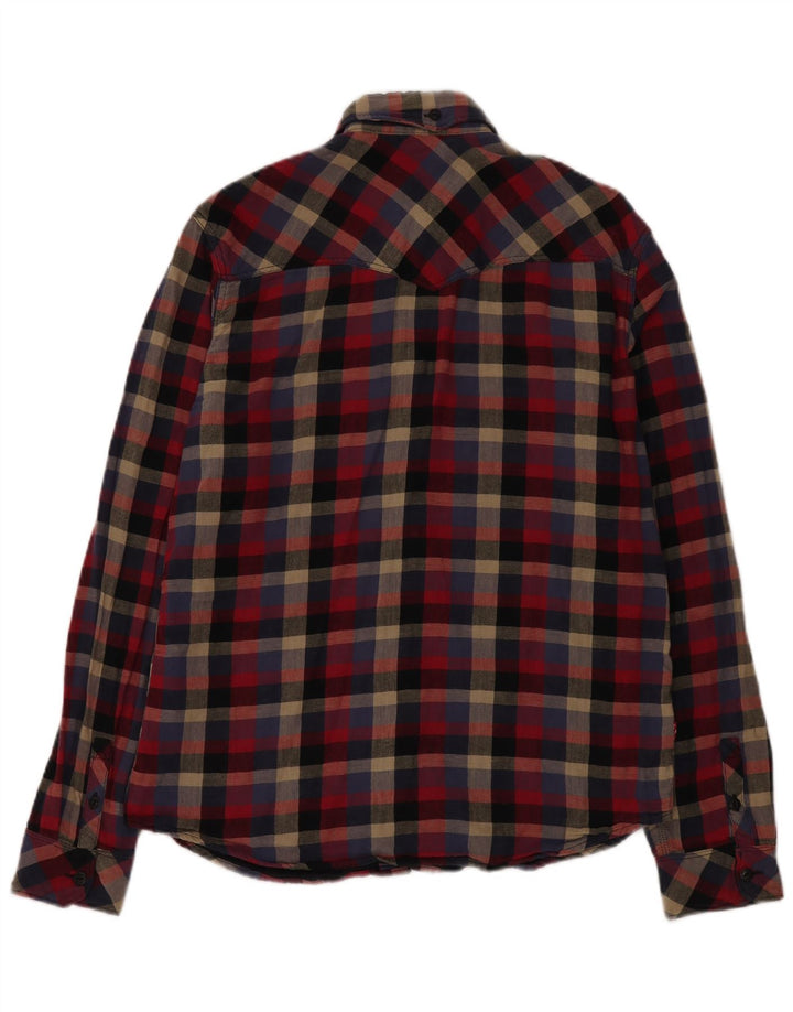 Levi's Herren-Lumberjack-Flanellhemd mit schmaler Passform, großes, mehrfarbiges Karomuster