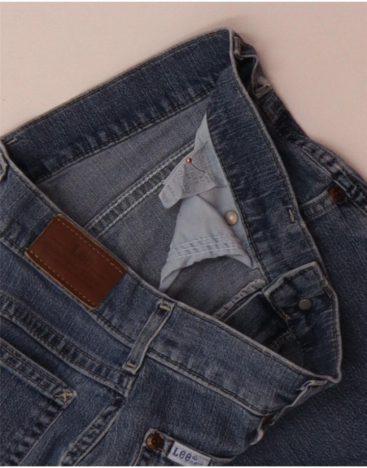 LEE Damen Jeansshorts W28 mittelblaue Baumwolle