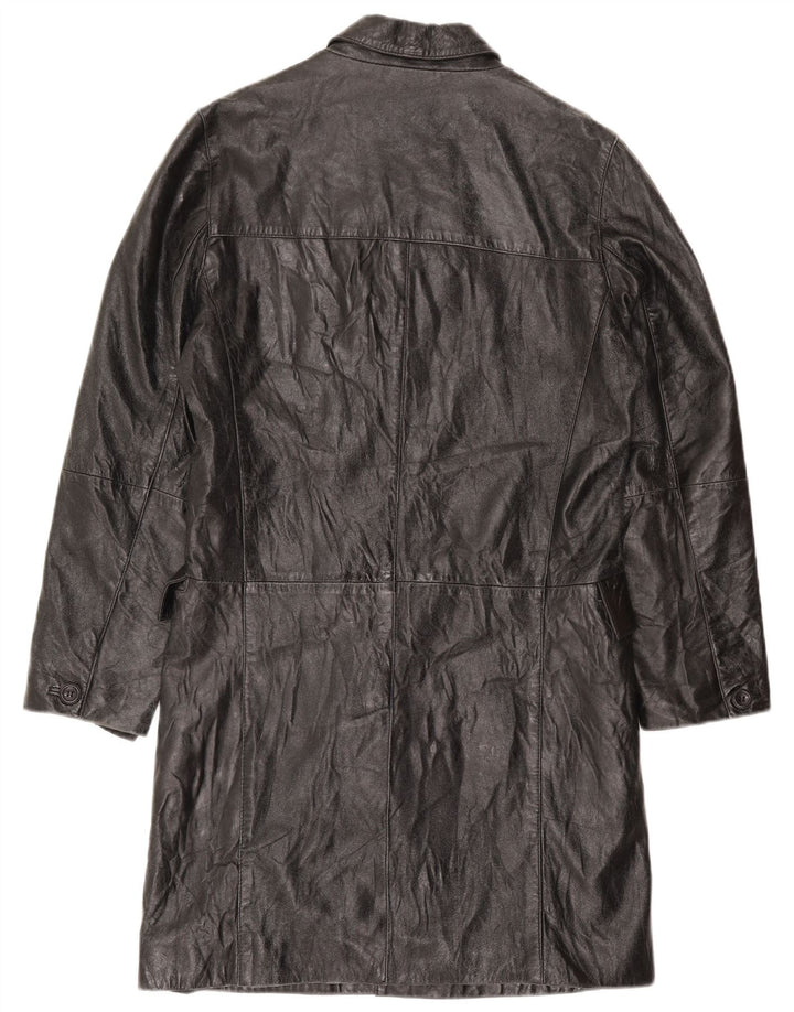 Gipsy Herren Ledermantel UK 38 Mittelschwarzes Leder