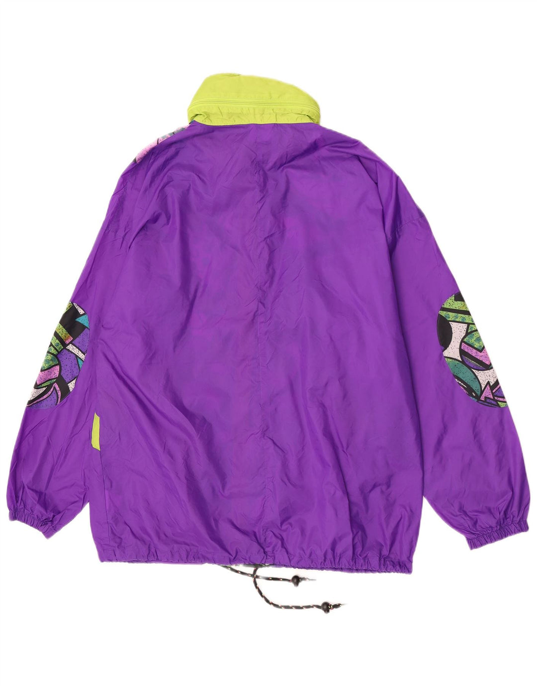 Active Herren-Regenjacke UK 40 Large Lila Geometrisch Polyamid