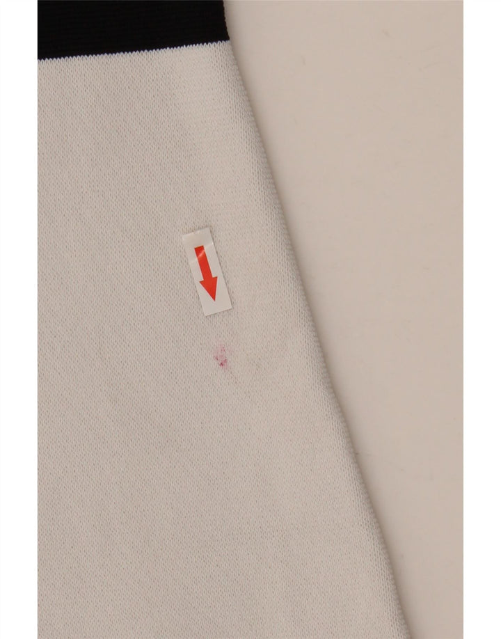 Zara Damen Ärmelloses A-Linien-Kleid UK 14 Mittelweiße Viskose