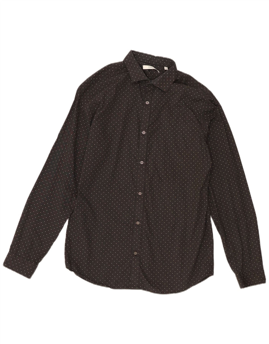 Jack & Jones Herrenhemd, Größe 40, mittelgroß, schwarz gepunktet