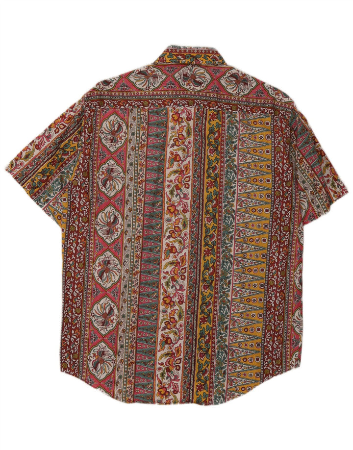 Sirio Herren-Kurzarmhemd, mittelgroß, mehrfarbig, Blumenmuster