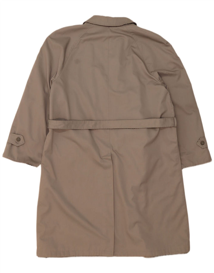 Hamilton Herren Wende-Trenchcoat IT 56 3XL Grau kariertes Polyester