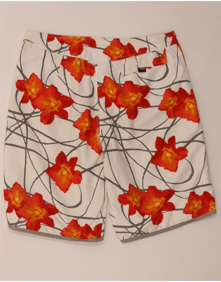 Bear Herren Wende-Badeshorts, Mittelweiß, Polyester