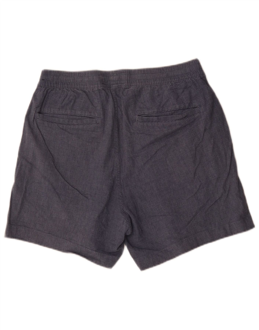 Abercrombie & Fitch Damen-Chinoshorts, Größe M, W32, Marineblau mit Hahnentrittmuster
