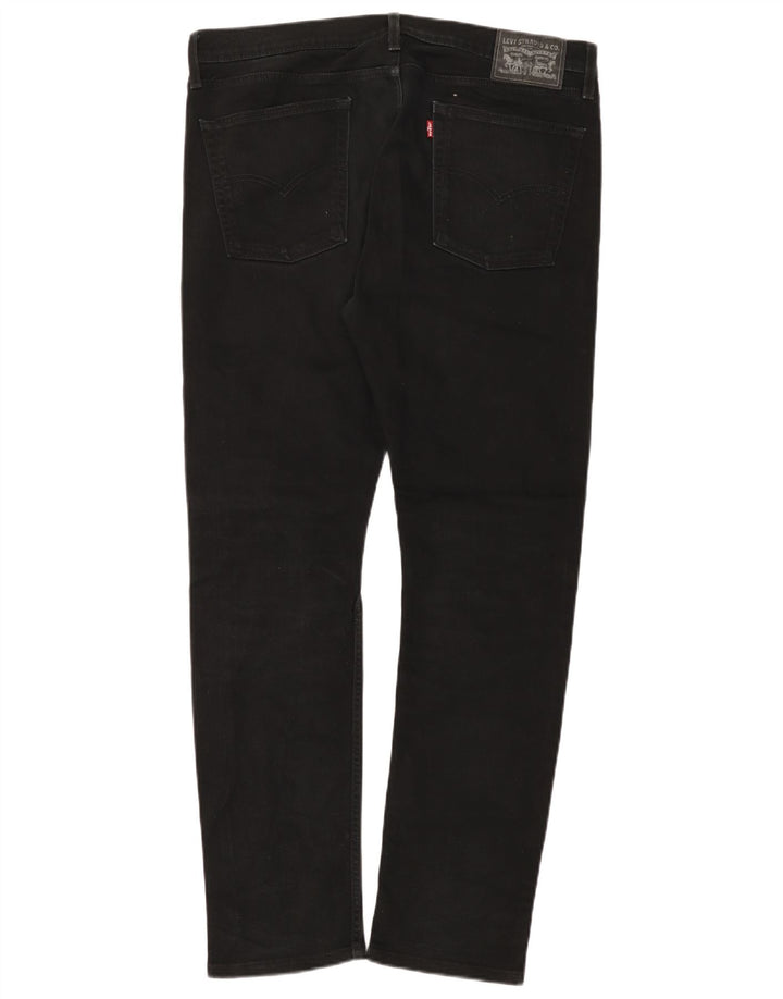 Levi's Damen Slim Jeans W36 L31 Schwarze Baumwolle