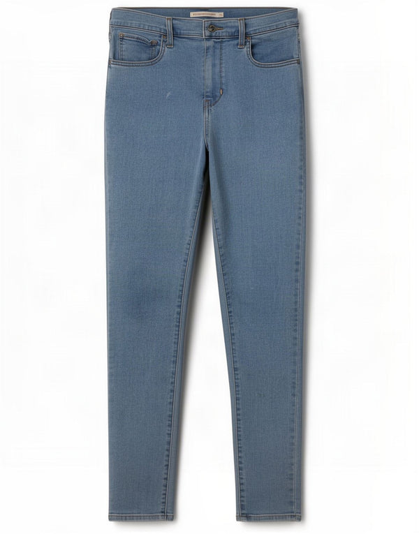 Levi's Womens 720 High Rise Super Skinny Jeans W31 L32 Blue Cotton