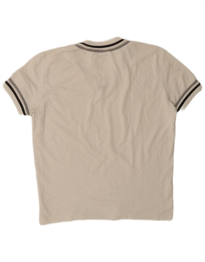 Bikkembergs Mens T-Shirt Top XL White Striped
