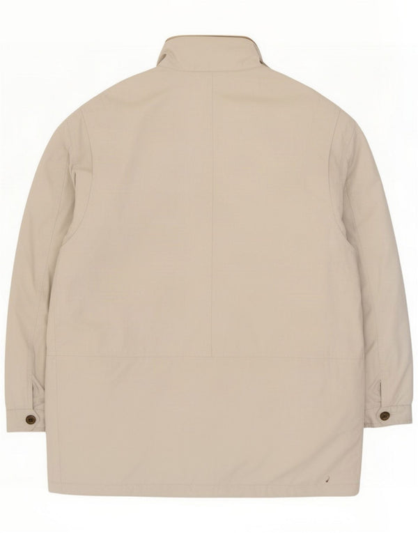 Wampum Herren-Utility-Jacke mit Kapuze, UK 40, große graue Viskose