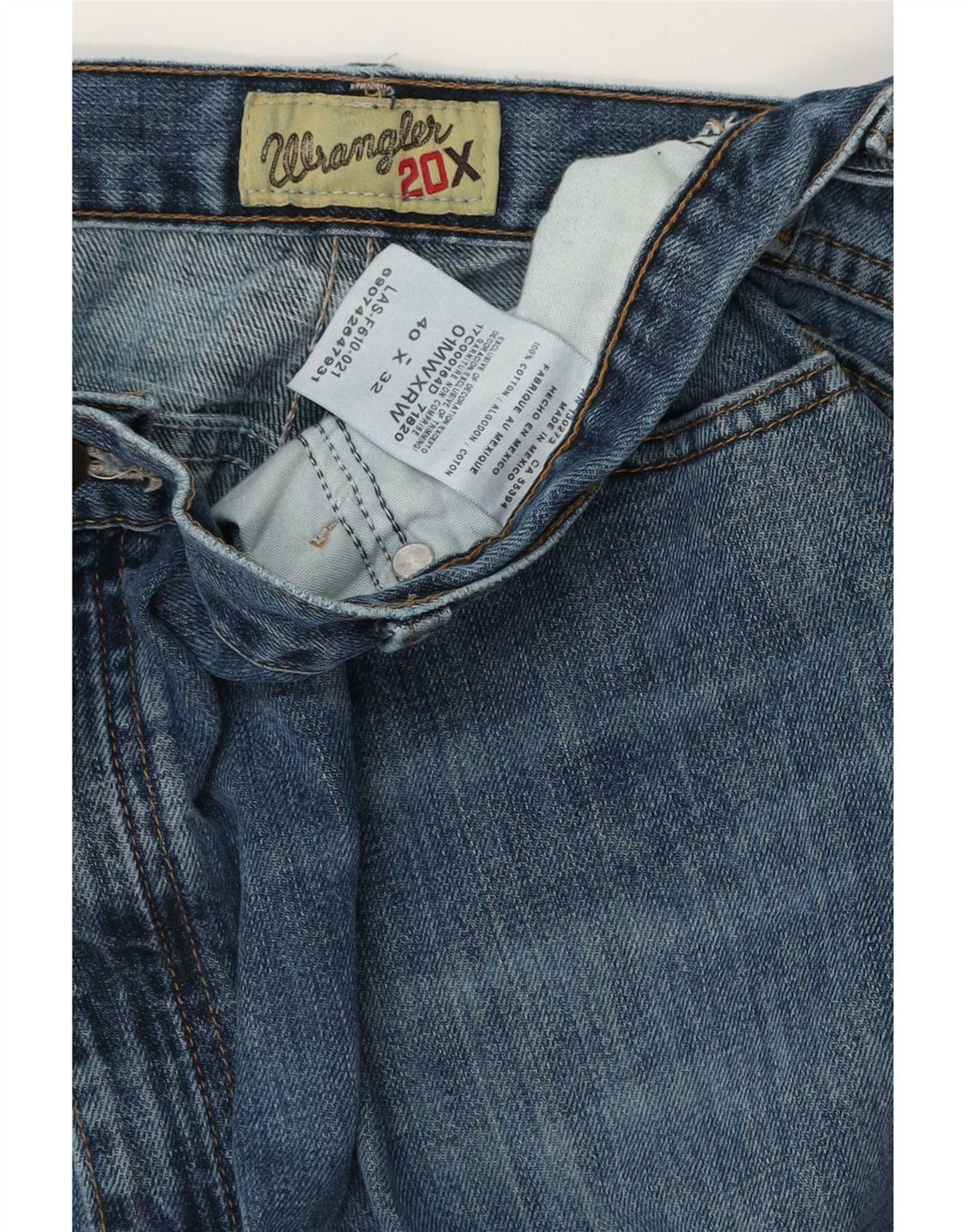 Wrangler Herren Loose Jeans W40 L32 Blaue Baumwolle